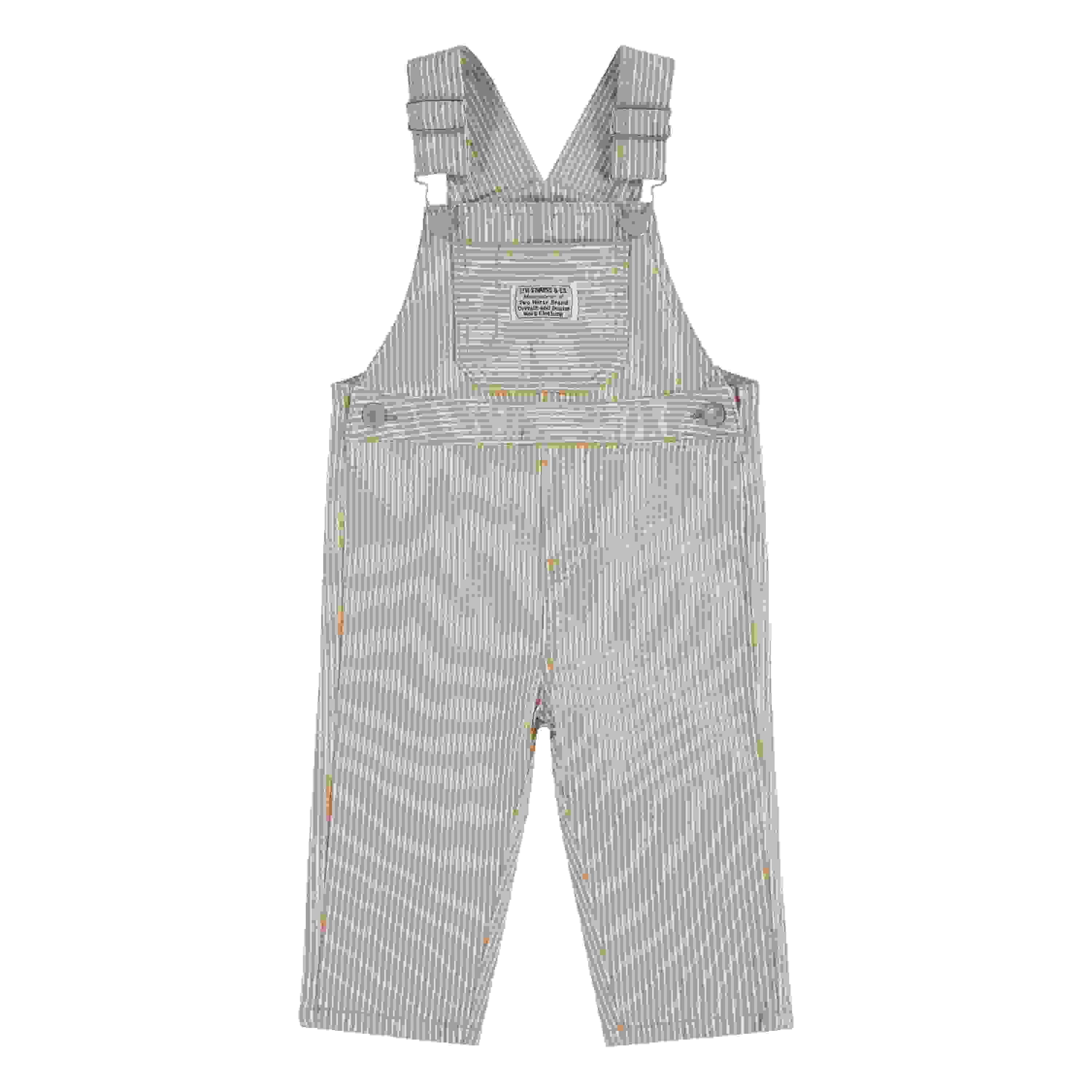 Levi's Railroad Stripe Baby Boys' Tan Overalls